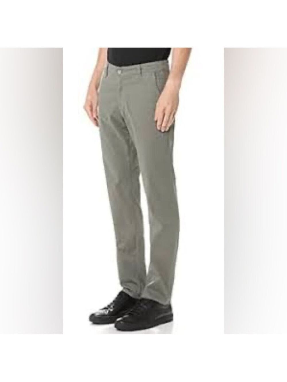 AG Adriano Goldschmied Men's The Lux Khaki Tailored Trousers 33R